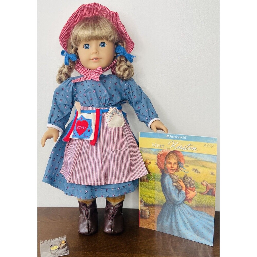 Kirsten Larson Doll American Girl Meet Accessories Complete Spoon Ties Early 00s